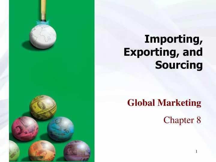 importing exporting and sourcing