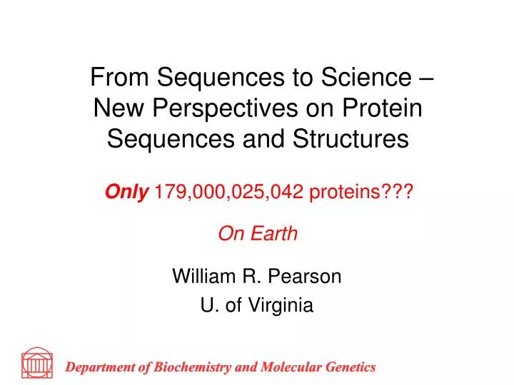 from sequences to science new perspectives on protein sequences and structures