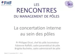 les rencontres du management de p les