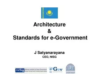 Architecture &amp; Standards for e-Government