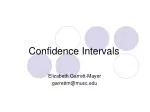 Confidence Intervals - slide 1