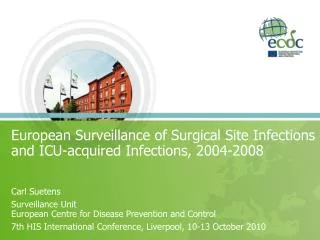 European Surveillance of Surgical Site Infections and ICU-acquired Infections, 2004-2008