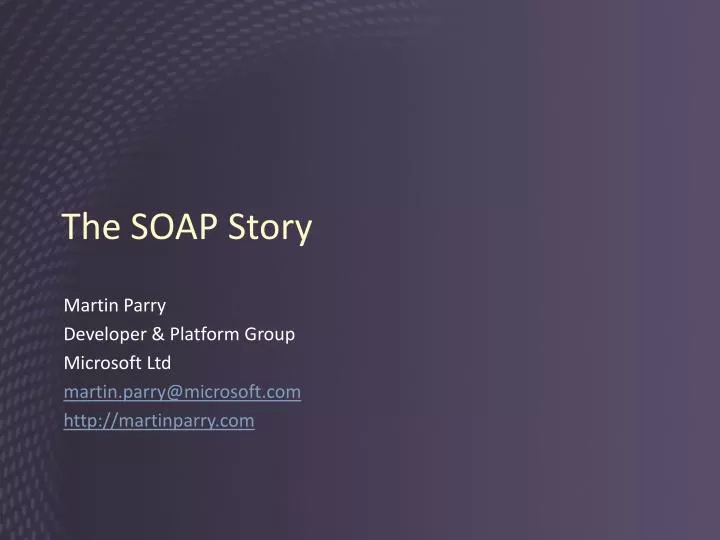 the soap story