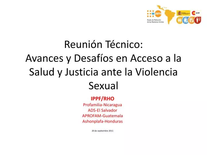 reuni n t cnico avances y desaf os en acceso a la salud y justicia ante la violencia sexual