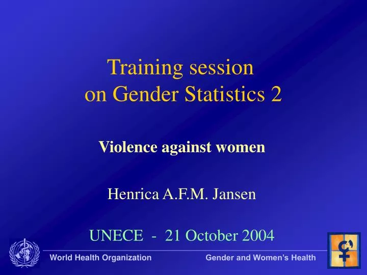 training session on gender statistics 2
