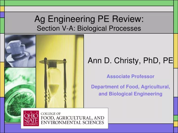 ag engineering pe review section v a biological processes