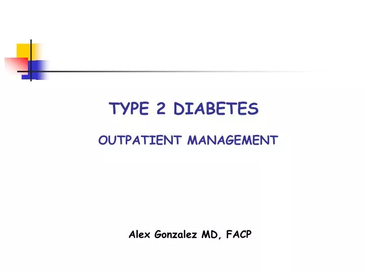 type 2 diabetes outpatient management