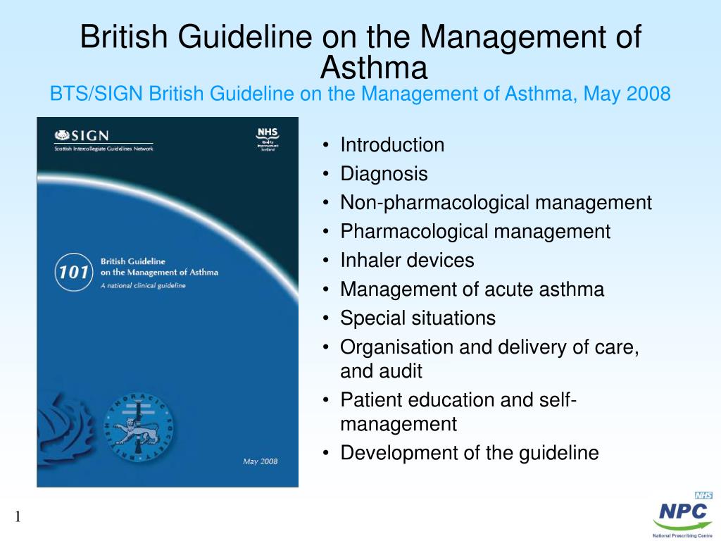 PPT - British Guideline on the Management of Asthma BTS/SIGN British ...