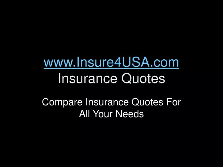 www insure4usa com insurance quotes