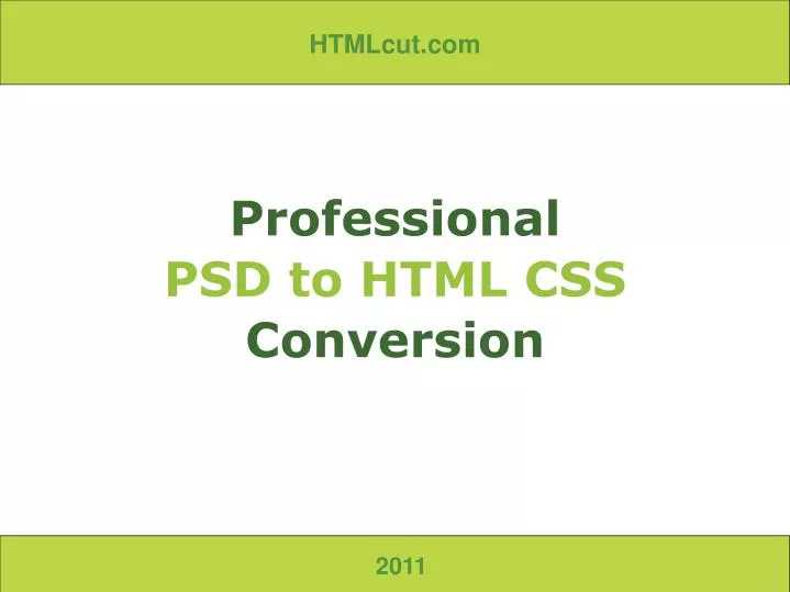 professional psd to html css conversion