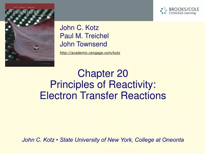 chapter 20 principles of reactivity electron transfer reactions