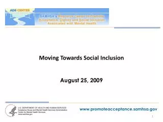 Moving Towards Social Inclusion