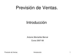 previsi n de ventas