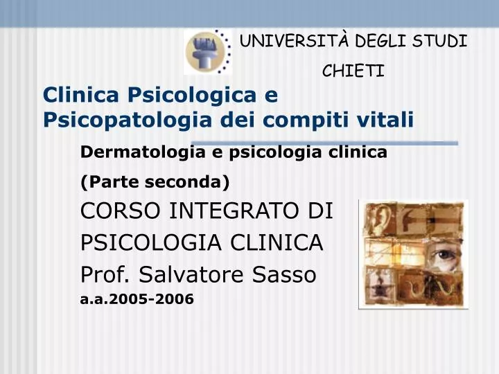 clinica psicologica e psicopatologia dei compiti vitali