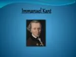 Immanuel Kant - slide 1