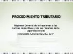PROCEDIMIENTO TRIBUTARIO - slide 1