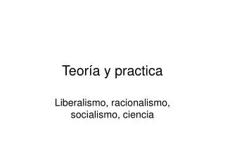 teor a y practica
