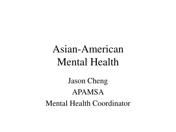 asian american mental health