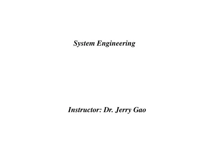 system engineering