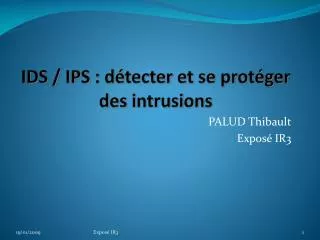 ids ips d tecter et se prot ger des intrusions