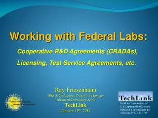 Working with Federal Labs: