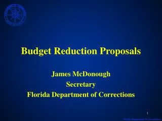 Budget Reduction Proposals