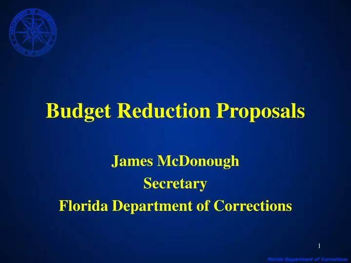 budget reduction proposals