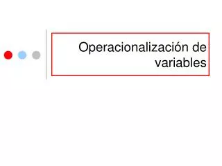 operacionalizaci n de variables