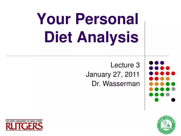your personal diet analysis