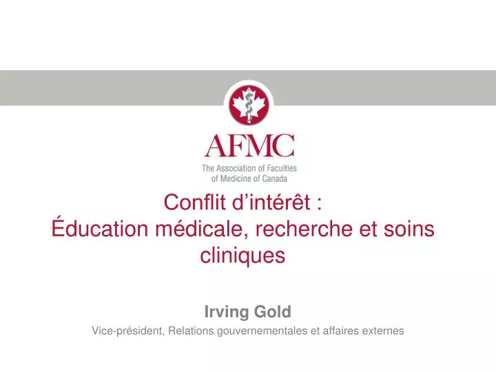 conflit d int r t ducation m dicale recherche et soins cliniques