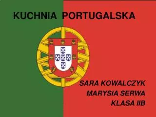 KUCHNIA PORTUGALSKA