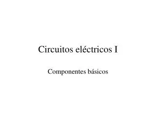 circuitos el ctricos i
