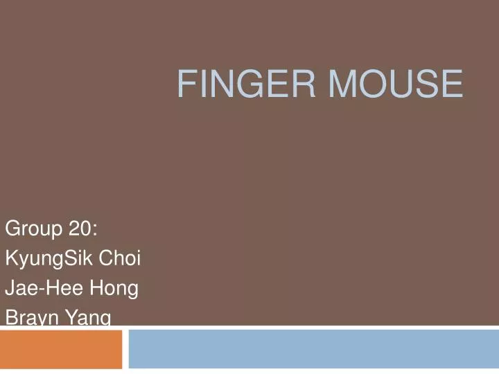 finger mouse