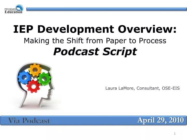 iep development overview making the shift from paper to process podcast script