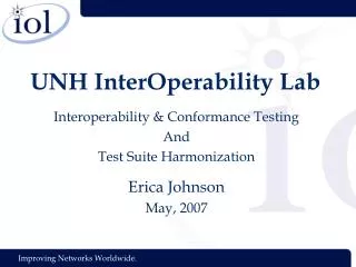UNH InterOperability Lab