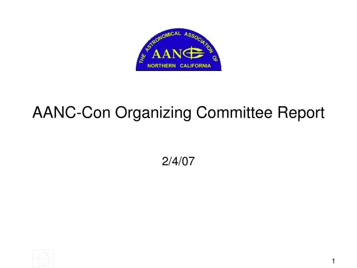 aanc con organizing committee report