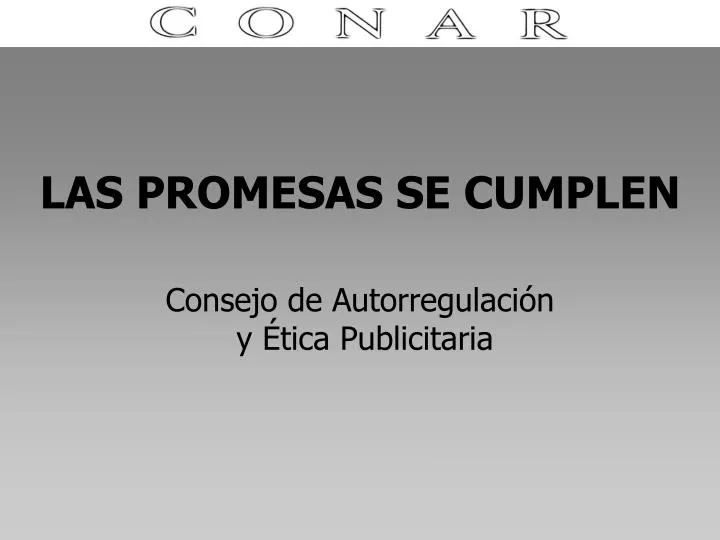 las promesas se cumplen