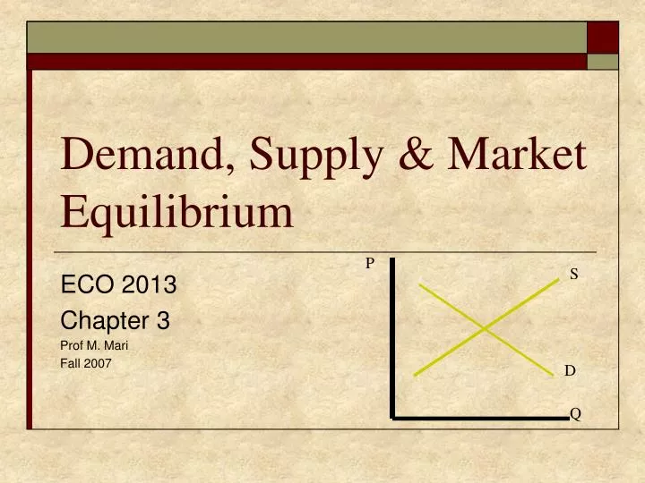 demand supply market equilibrium