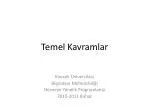 Temel Kavramlar - slide 1