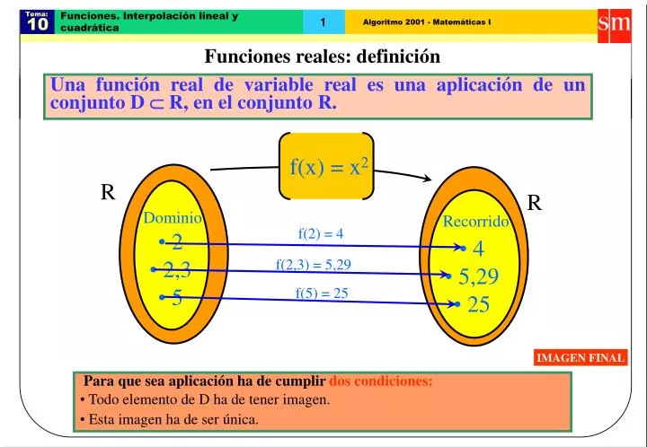 funciones interpolaci n lineal y cuadr tica