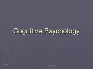 cognitive psychology