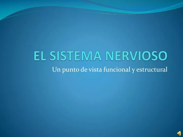 el sistema nervioso