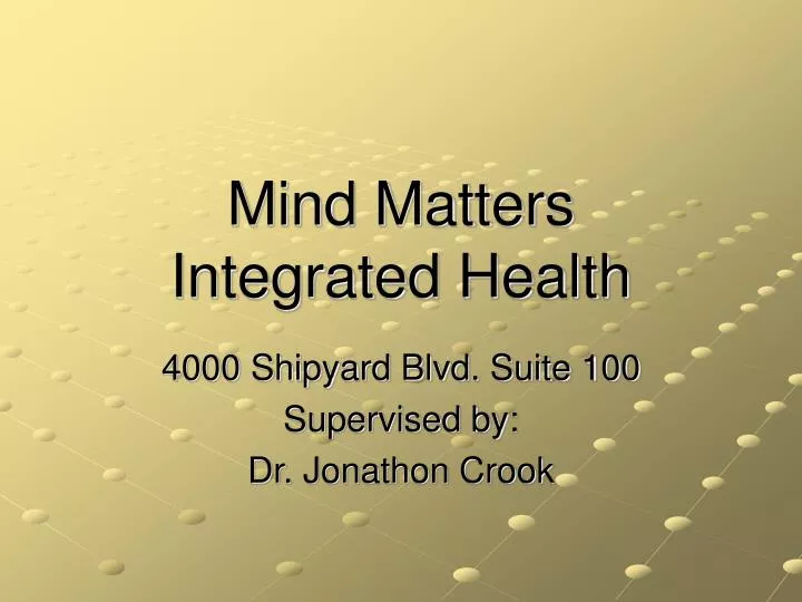 mind matters integrated health
