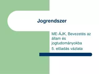 jogrendszer