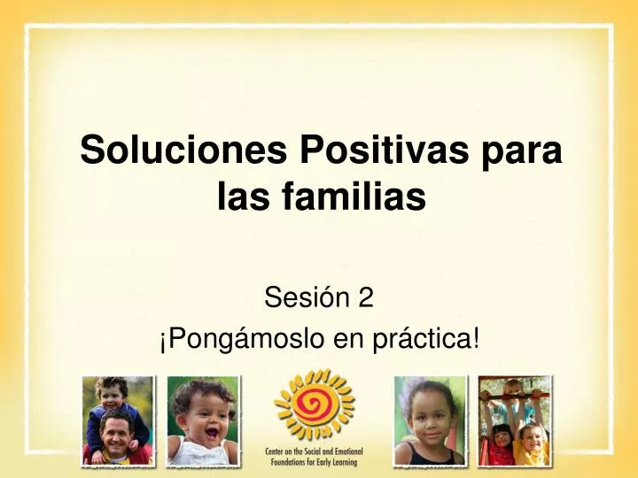 soluciones positivas para las familias