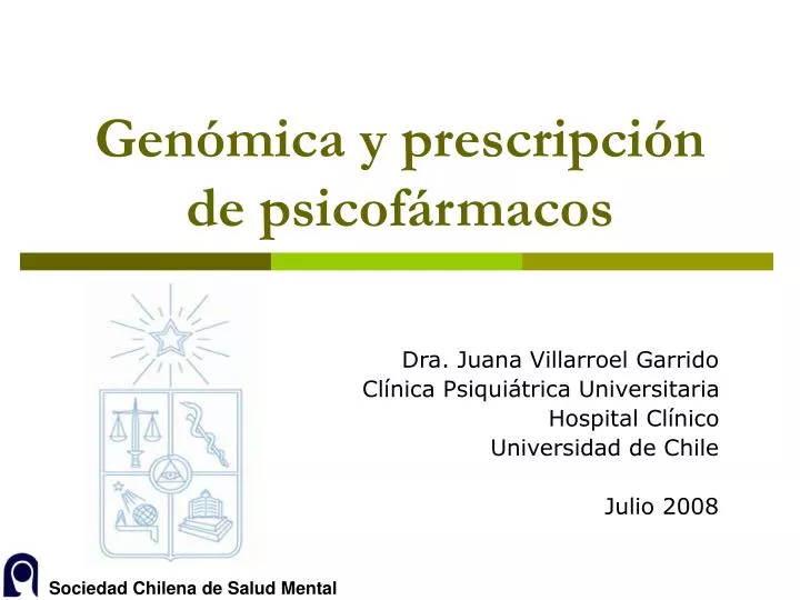 gen mica y prescripci n de psicof rmacos