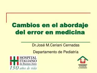 cambios en el abordaje del error en medicina