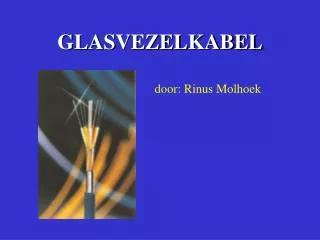 glasvezelkabel