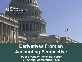Derivatives From an Accounting Perspective
