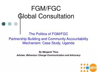 FGM/FGC Global Consultation